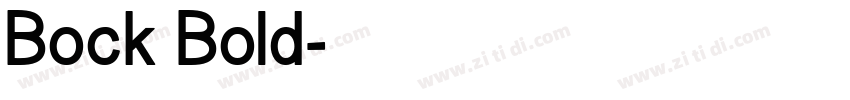 Bock Bold字体转换